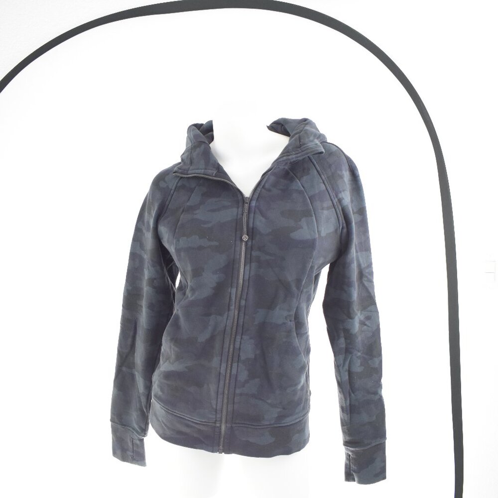 Lululemon Zip up jacket Black Camo - Size 10